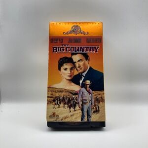 The Big Country VHS 1990 MGM UA Home Video Gregory Peck Charlton Heston Western